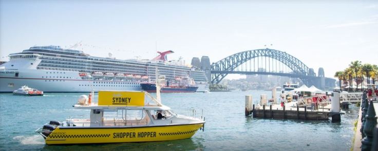 From the City to the point what better way to go than by the "Shopper Hopper"; All aboard!