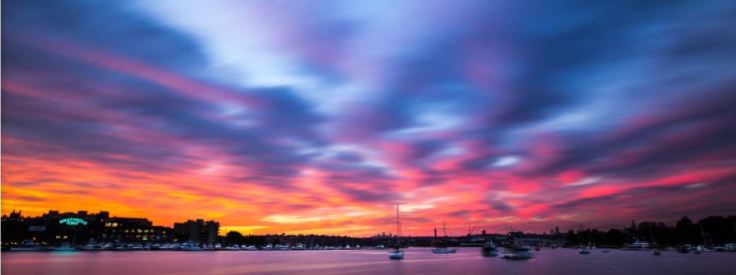 ..............as the sunsets over Iron Cove